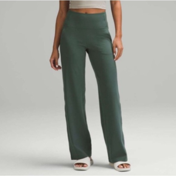 lululemon athletica Pants - lululemon athletica Green Wide Leg Pants